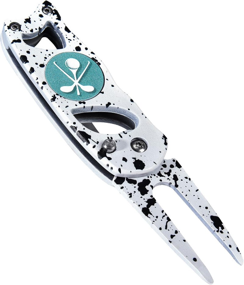 SYNATANA Golf Divot Repair Tool, 3 in 1 Compact Ball Marker Divot Tool, Foldable Golf Divot Tool for Repair & Maintain Green, Golf Essential, Ideal Gift for Golf Enthusiasts - Image 1